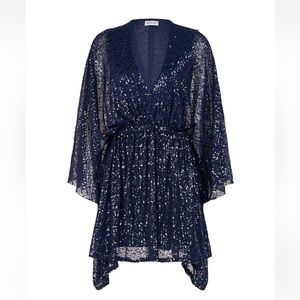 Catalina Dress in Sequin Navy